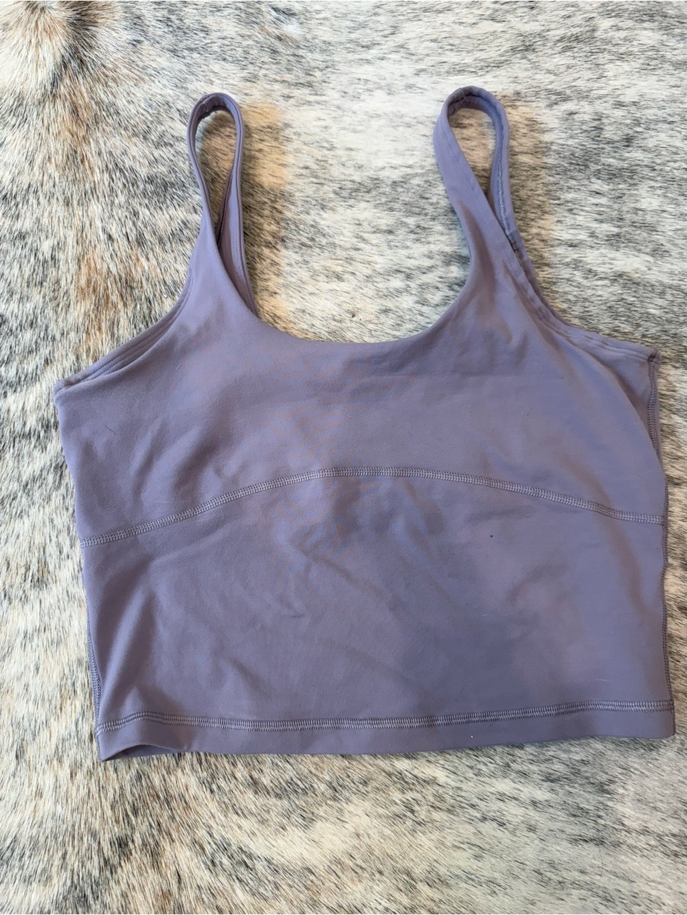 TNA Aritzia Lavender Seamless Crop Tank